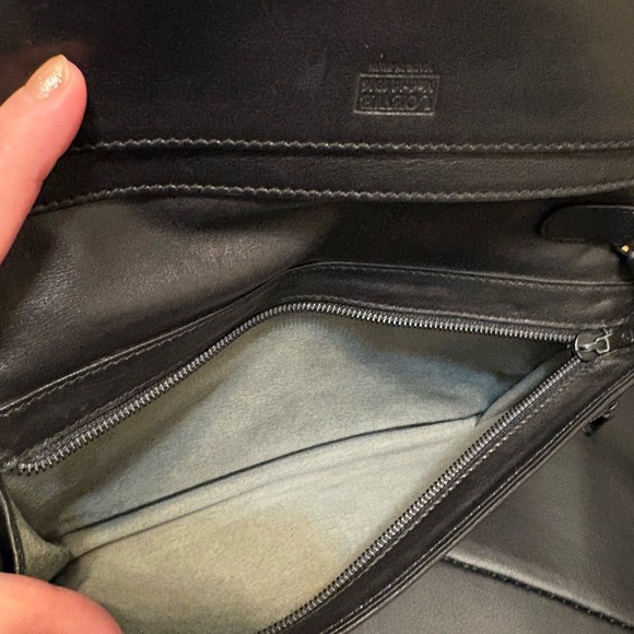 Loewe Black Leather Clutch/wristlet Bag Vintage - Picture 6 of 9